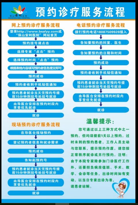 保山安利医院预约诊疗服务
